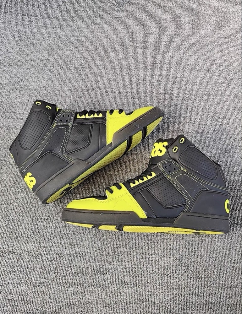 Osiris NYC 83 black & yellow skateboarding shoes #skateboarding #y2k