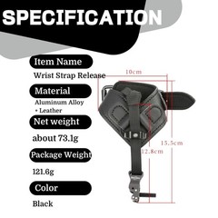 Archery Compound Bow Wrist Strap Release Aids Finger Hook Trigger Hunting Target