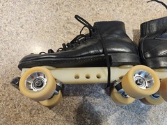 Oberhamer Roller Skates – Black Original Challenger Plate – Mini Fanjets – Used