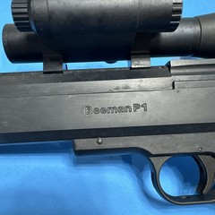 Vintage Beeman P1 .177 Pellet Pistol with Mark V Red Dot Scope