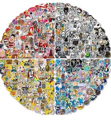 Surprise Lot of 100pcs Random Japanese Kawaii Anime Cartoon Waterproof Stickers
