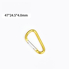 10/50 PCS Carabiner D Shape Spring Clip Snap Key Hook Keychain Buckle