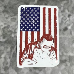 Welder Welding Helmet 2.5″ Sticker #41 United States Flag
