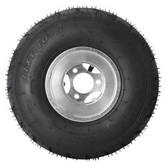 Pair 11×7.10-5 Racing Kart Rear Wheel Tire Set 5 Inch Rim 3 Bolt Rain Tyre