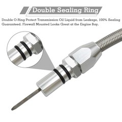 29.5 inch Silver Stainless Transmission Dipstick Tube Fit for GM 4L80E 700R4