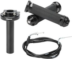 Throttle Assembly Set, 7/8» Grips 22mm Twist Throttle with Cable, Fit for Scoot