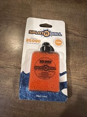 New Sealed SplatRball 20,000 Rounds 7.5mm Orange Ammo Certified Splat-R-Ball