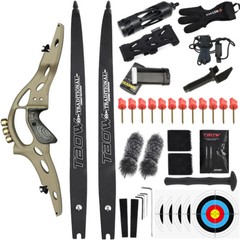 62″ ILF Recurve Bow 19» Riser 30-60lbs Gordon Limbs Archery American Hunting