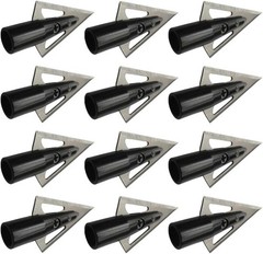 12Pcs DIY Hunting Tradition Broadheads Iron Jacket Wooden Bamboo Arrow Glue Tip