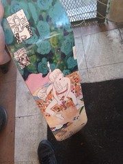 Supreme Skateboard Deck Art Graphic Design w/ Red Supreme Logo rare