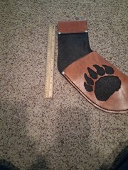 Handcrafted And Handtooled Traditional Archery Belt / Hip / Side Quiver