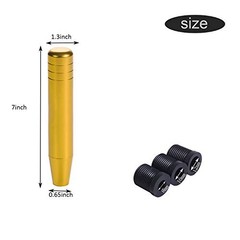 Long Shift Knob Extension Shifter Handle Aluminum Alloy Gear Stick Gold