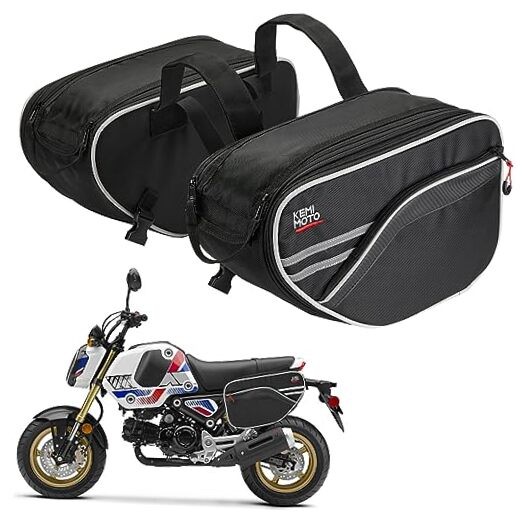 Motorcycle Saddlebags Bag Expandable 24-30L (15L*2) Fit for Mini Motorcycle