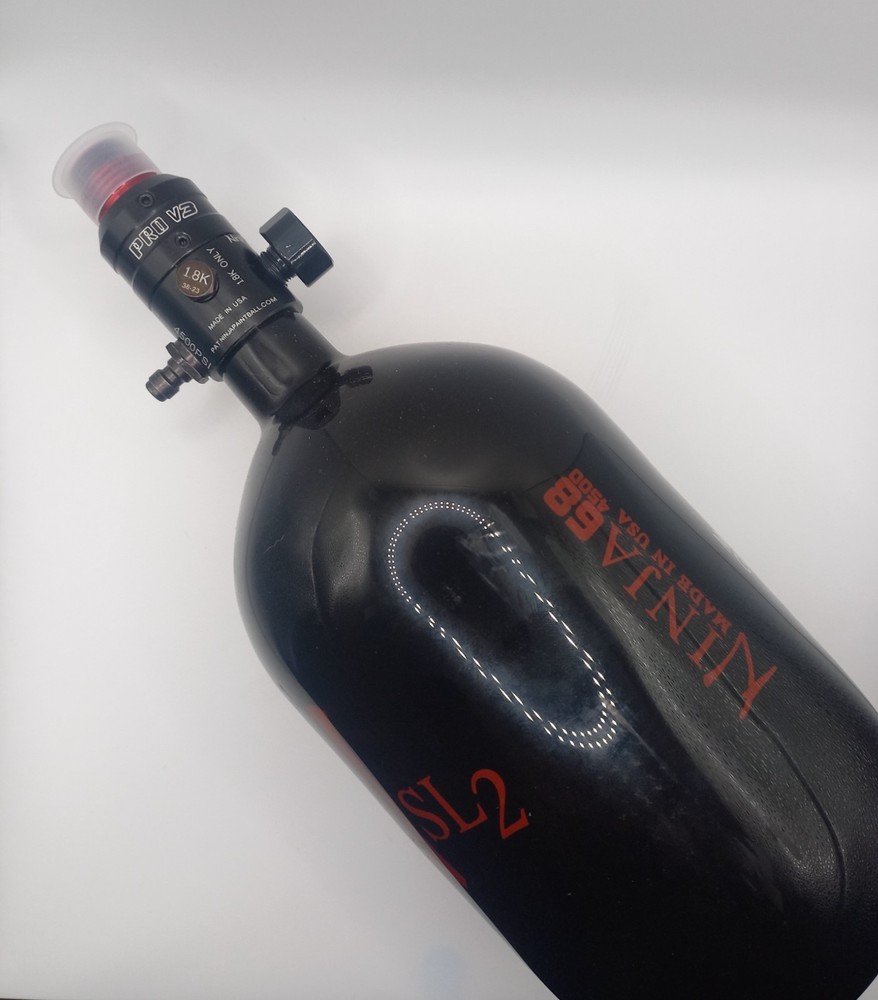 Ninja SL2 4500psi 68ci Paintball Compressed Air Tank with Pro V3 Reg