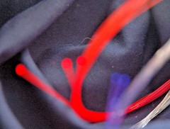 FIBER OPTICS, .25mm BLUE 1 FOOT VIBRANT COLOR TOUGH 4 DAYS