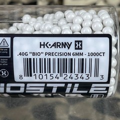 NEW HK Army Hostile Bio Airsoft BB’s – .40g – 1000ct – White