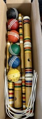 Vintage Forster 6 Player Wood Croquet Set Complete (No Bag)