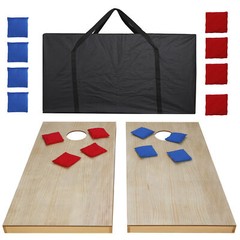 UNFINISHED Wooden Cornhole Bean Bag Toss Game Set Lawn Backyard Playset 4 x 2FT
