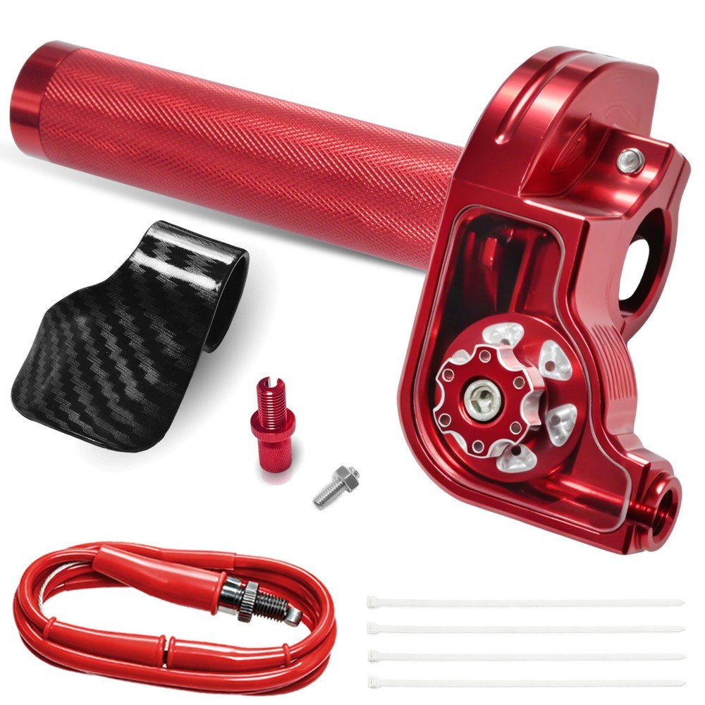Mini Bike 7/8″ 22mm Twist Throttle CNC Aluminum Assembly with Cable, Univers…