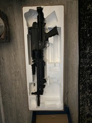 FN Herstal M249 Para Airsoft AEG Electric LMG w/ Battery & Magazine