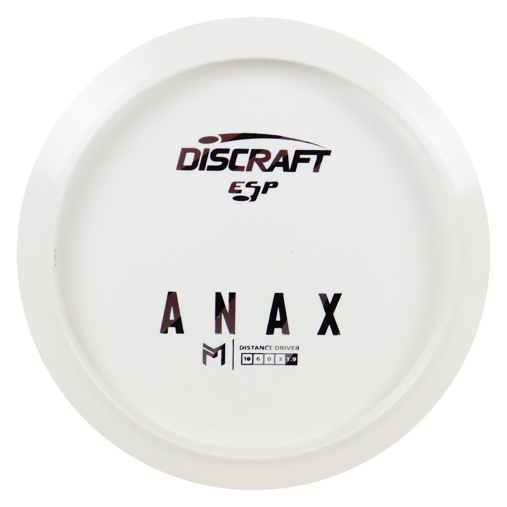 Discraft Disc Golf Paul McBeth ESP Anax Solid White Distance Driver 10/6/0/3- C