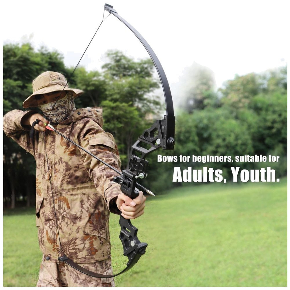 Adult Recurve Bow and Arrow Set, 30-40 lbs, Right Hand