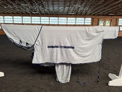 84” Bucas Buzz Off Full Neck Horse Fly Sheet w/Belly Protection – Used