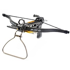 KingsArchery Crossbow Pistol with Bolt Rack Self-Cocking 80LBS 27 Aluminum Arrow