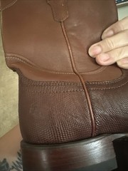 Tecovas The Nash Bourbon Lizard Dark Brown Men’s Western Boots Size 8.5 D