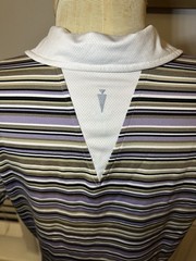 Kerrits Breeze Ice Fil Short Sleeve Shirt Stripped Women Size Large