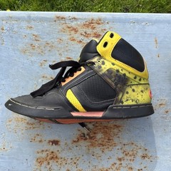Osiris Tranzor High-Top Skateboarding Shoes Black Yellow Men’s US 12