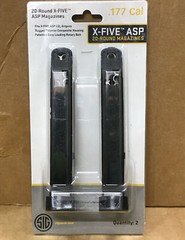 Sig Sauer X-Five Magazine 2 Pack .177 Caliber 20 Rounds AMPC-177-20X