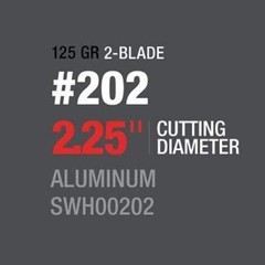 Swhacker 125 Grain 2.25″ Cut + 1 Practice Head & DVD (3 Pack), 1.75″, Black