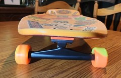 Dogtown Jay Adams «Rat Face» Skateboard w/Clear Grip Over Stickers, Snot Wheels