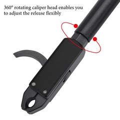 Archery Caliper Release Aid Trigger Wrist Strap Compound Bow Hunting 1PCS Black