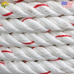 5/8in×120ft Double Braid Polyester Rope 1790lbs Breaking Strength Strong Pulling