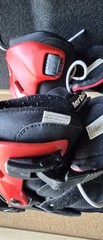 Rollerblade Microblade Kids Inline Skates Black Red Size 5-8 Adjustable Tested