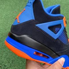 AJ4 Retro “Cavs” Safety Orange-Game Royal 308497-027 NEW Men’s Size 4-11