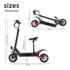 Folding Electric Scooter for Adult Dual Motor 6000W 55MPH 60V 38AH Fast Escooter
