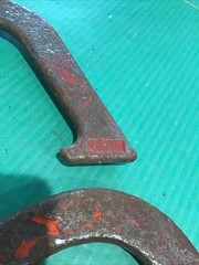 Lot of 2 (Pair) Drop Forged Vintage Horseshoes Unknown Brand Marked 2.5lb