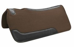 Western Horse Contoured Saddle Pad 31″ X 31″ X 3/4″ Wool Felt + Genuine Leather