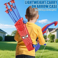 Kids Archery Toy Set with Target and Quiver, Bow and Arrow Game