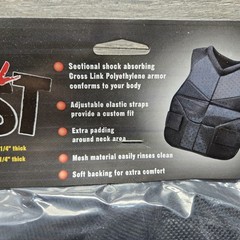 Cabela’s Paintball Chest Protector Padded Mesh Vest 60 in. New Shock Absorbing
