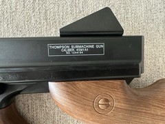 Thompson U.S. Model 1928 Electric Airsoft Rifle Drum Magazine Wood-Style