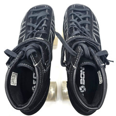 Bont Prostar Roller Skates Black Suede Size 9.5 Glow LED Wheels 83A Outdoor