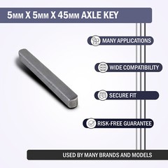 5 mm x 5 mm x 45 mm Axle Key for Coleman CK100, SK100, BT200X, MM-K80R Go Kart