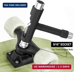 Professional Skate Tools, All-in-One Multi-Function Portable Skateboard T Tool w