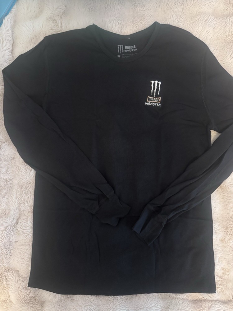 Monster Energy Muscle Monster Lightweight Thermal Long Sleeve Shirt Size 2XL New