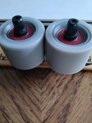Heelys Replacement Wheels ABEC-5 Bearings 608RS Gray, Medium??? Durable Rubber