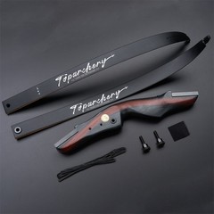 62″ Takedown Recurve Bow Arrows Wooden Riser 20-50lbs Archery Target Hunting US